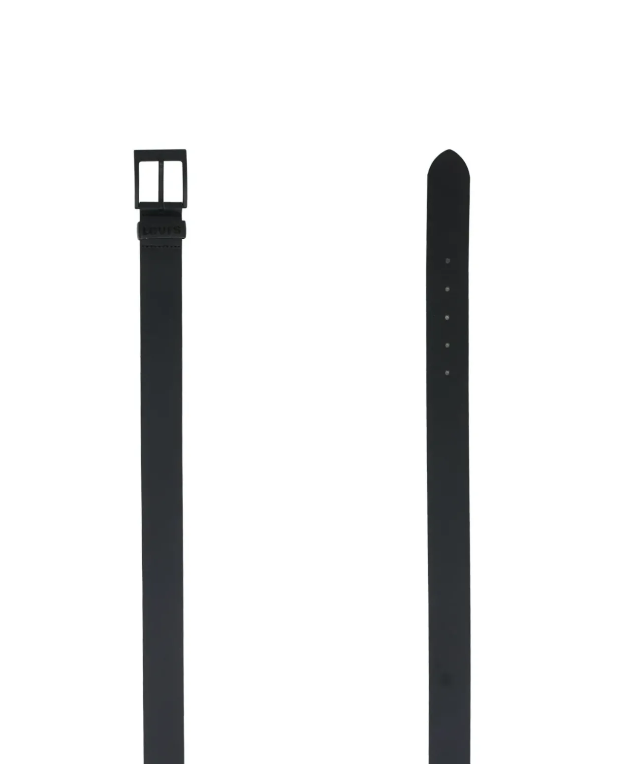 Levi's Gürtel Ashland aus glattem Rindsleder in Schwarz