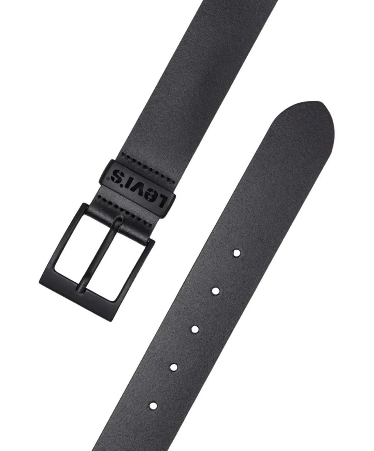 Levi's Gürtel Ashland aus glattem Rindsleder in Schwarz