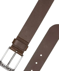 Levi's Gürtel New Duncan aus glattem Leder in Braun