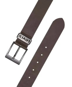 Levis Herren Gürtel Ashland Metal aus glattem Rindsleder in braun
