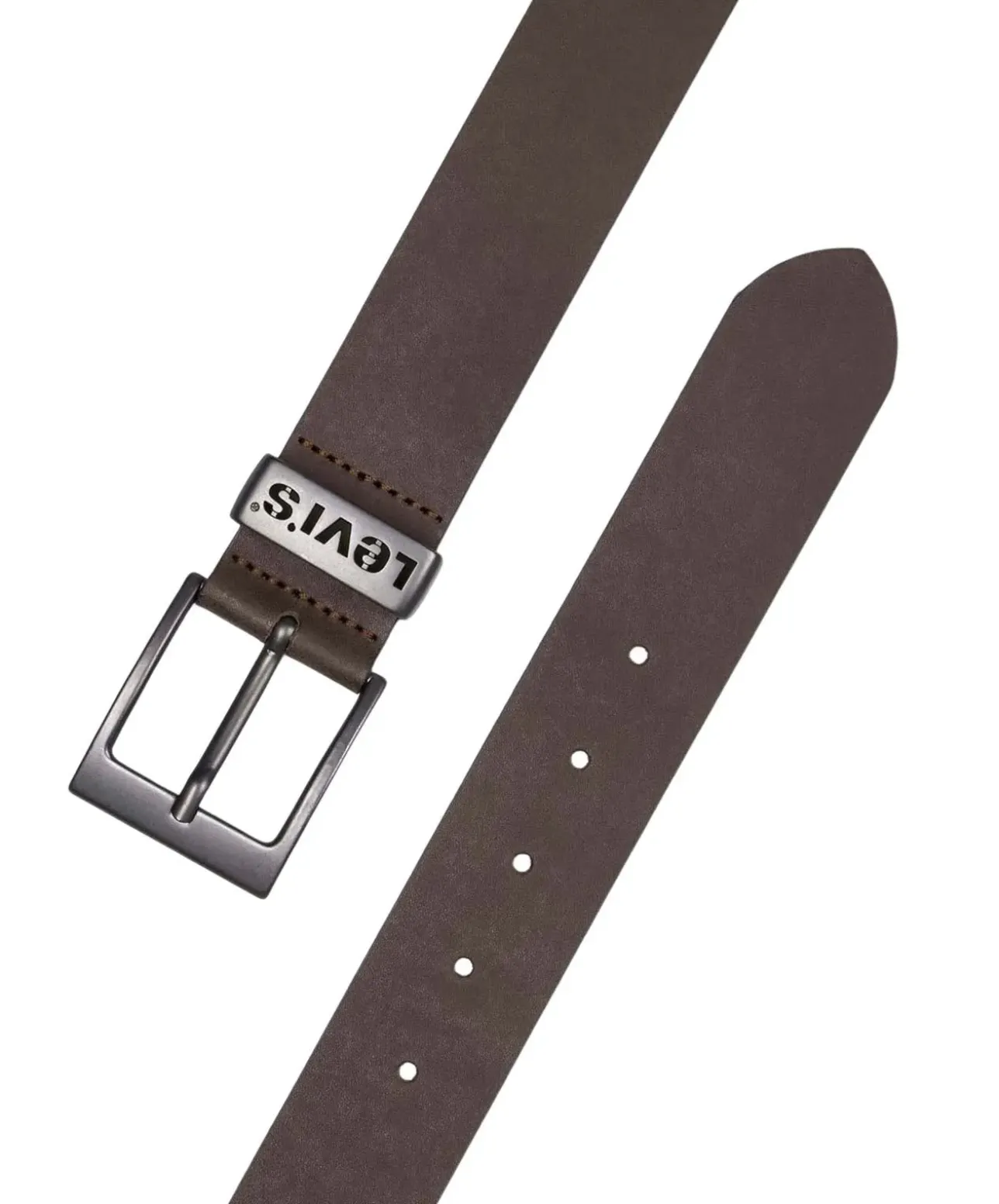 Levis Herren Gürtel Ashland Metal aus glattem Rindsleder in braun