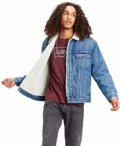 Levi's Herren Jeansjacke Sherpa Trucker in Farble