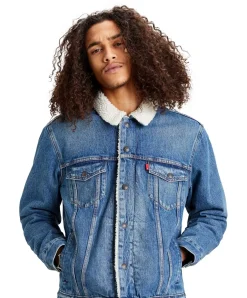 Levi's Herren Jeansjacke Sherpa Trucker in Farble