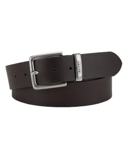 Levis Herren Ledergürtel New Albert in Schwarz