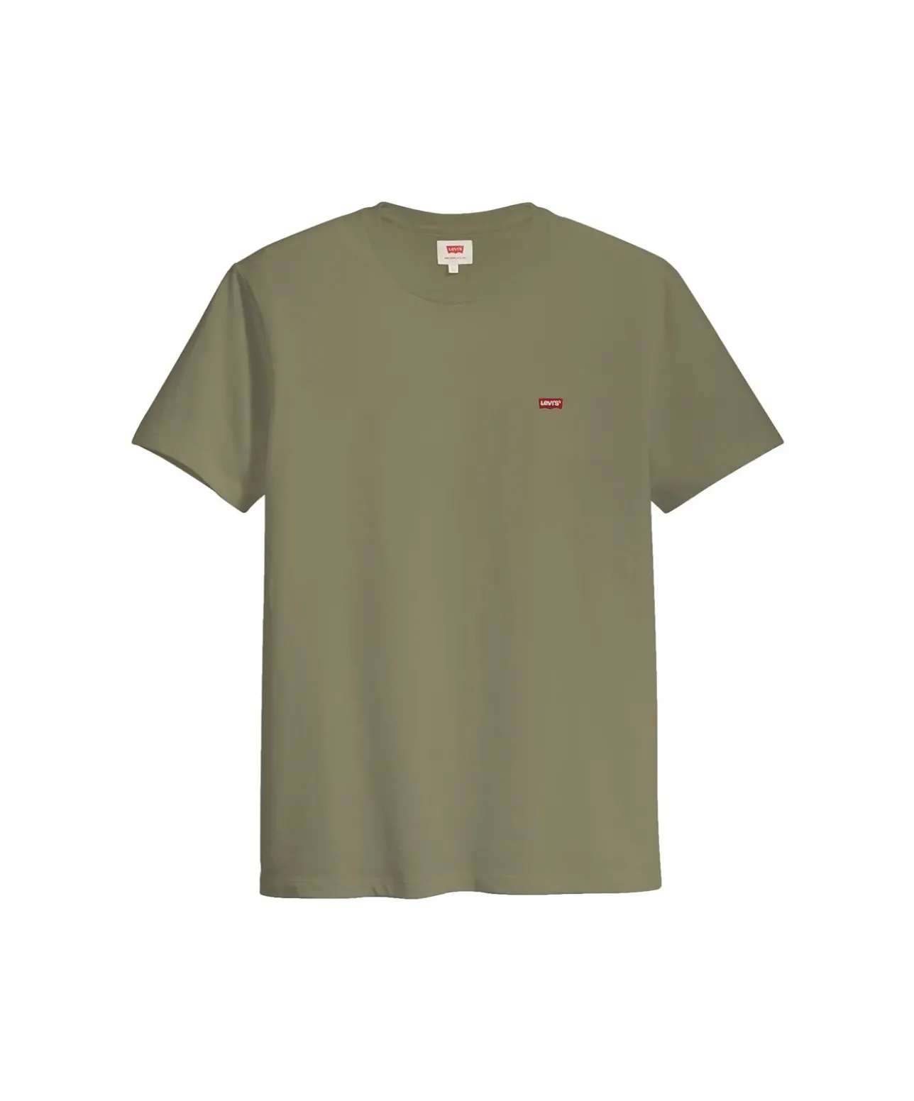 Levi‘s Herren T Shirt Original Housemark in Olivgrün