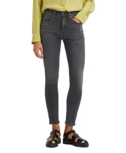Levis High Waist Skinny Jeans 721 in schwarzem Clear Way