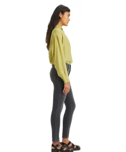 Levis High Waist Skinny Jeans 721 in schwarzem Clear Way