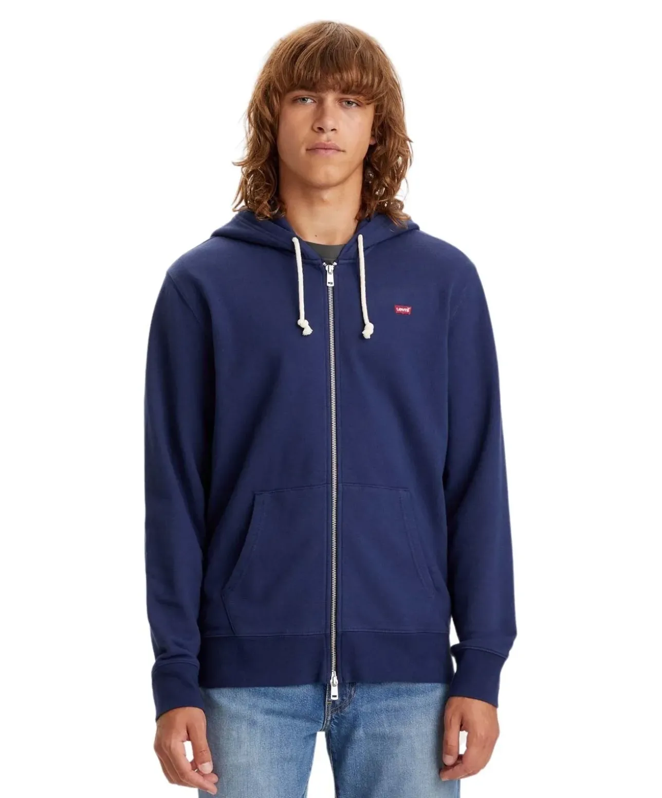 Levi's Hoodie mit Reißverschluss in Dunkelblau