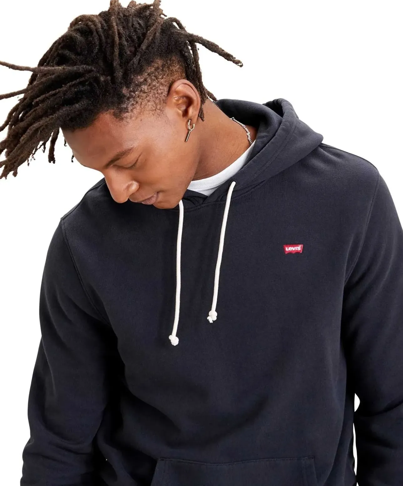 Levi's Hoodie Original Housemark in Schwarz mit kleinem Logo