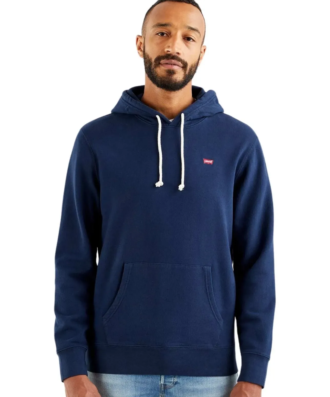 Levi's Hoodie Original Housemark mit kleinem Logo in Blau