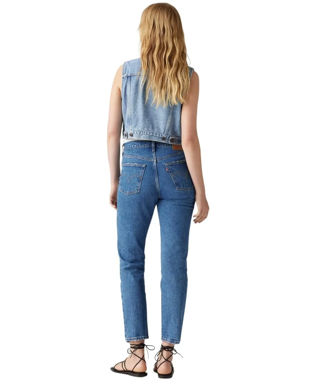 Levi's Jeans ⅞ Crop 501 in blauem Stonewash