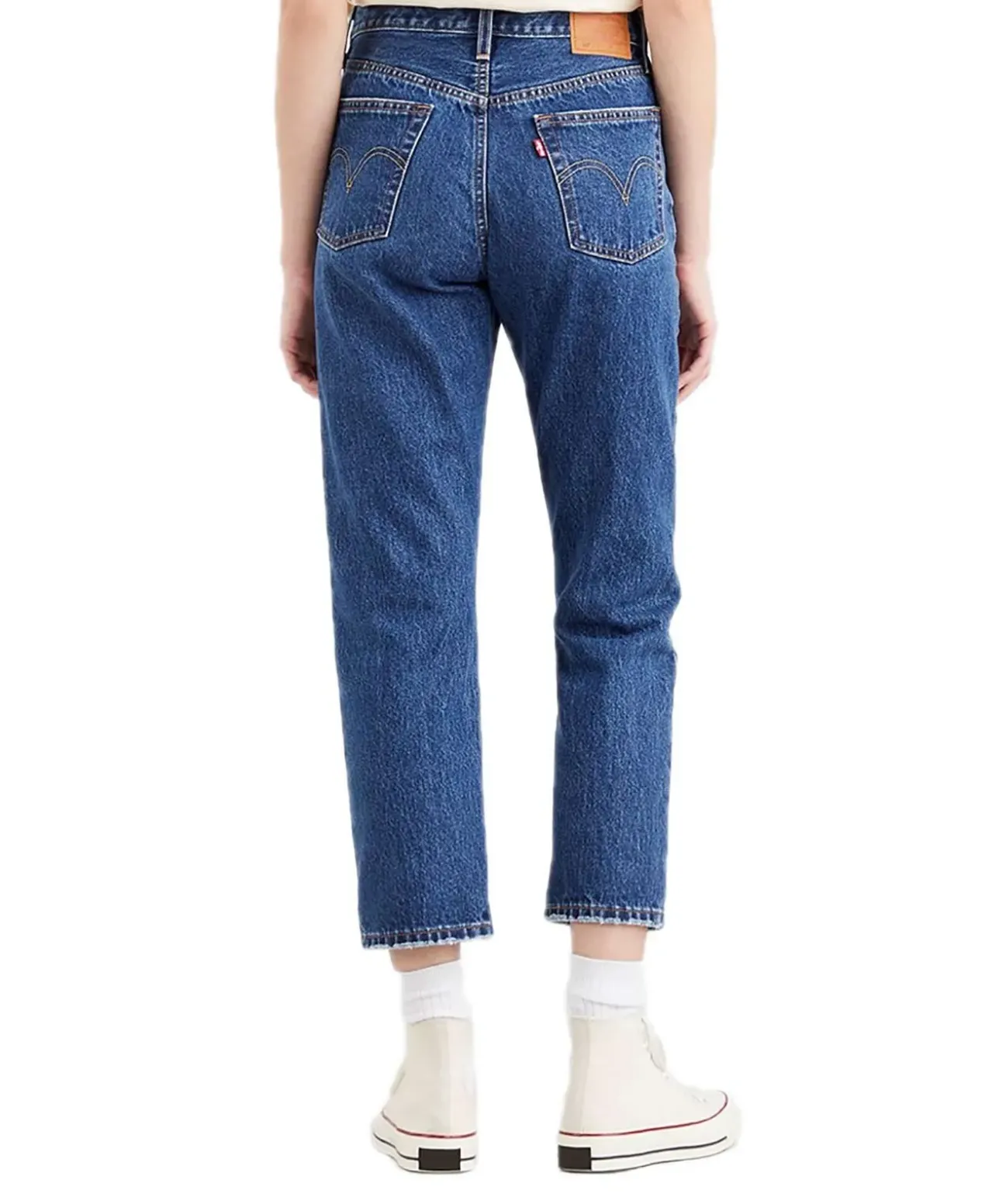 Levi's Jeans ⅞ Crop 501 in mittelblauer Orinda Troy Horse