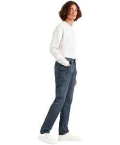 Levi's Jeans 502 Taper in dunkler Blue Black Waschung