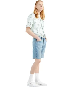 Levi's Jeans Original Shorts 501 Hemmed in hellblau