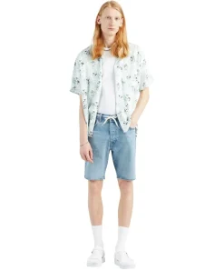 Levi's Jeans Original Shorts 501 Hemmed in hellblau
