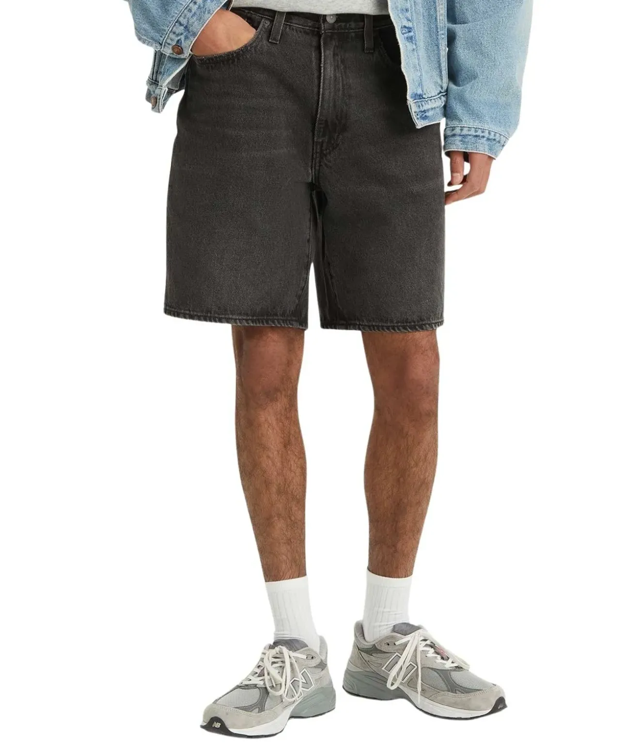 Levis Jeans Shorts 468 Baggy Style in Schwarz