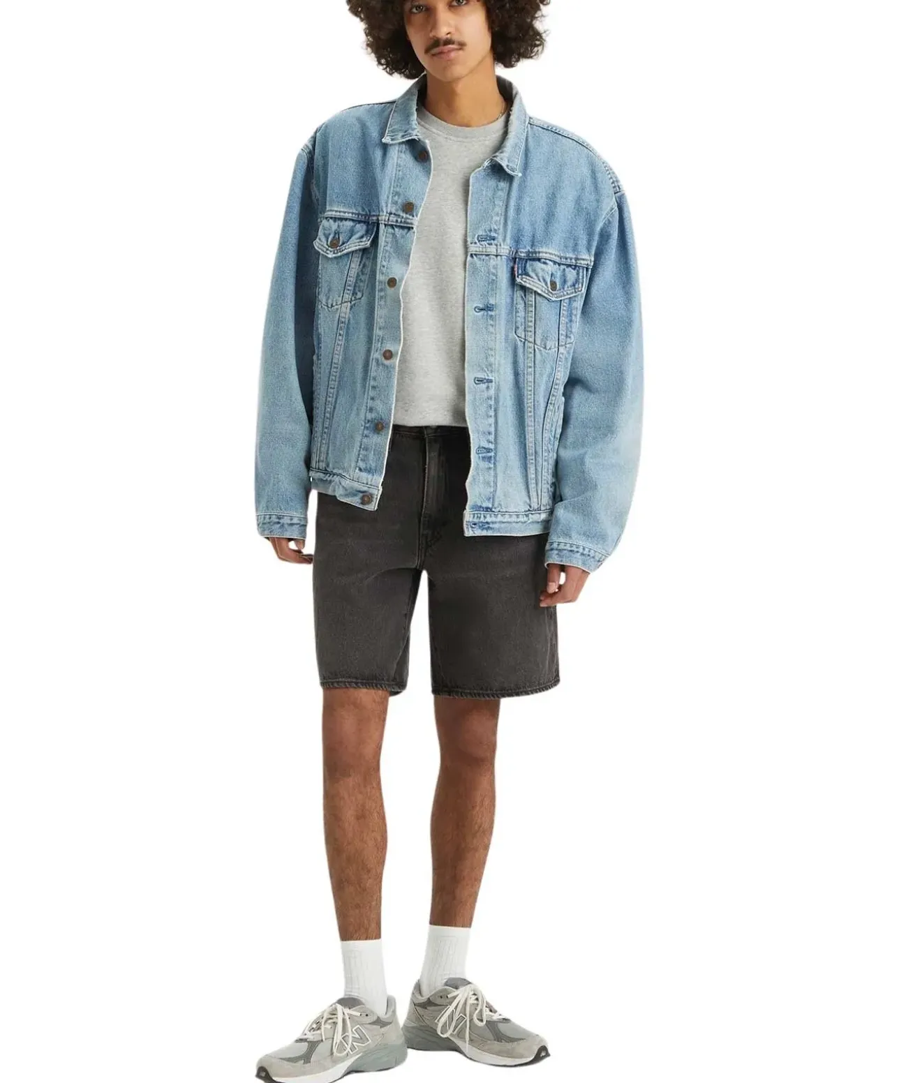 Levis Jeans Shorts 468 Baggy Style in Schwarz