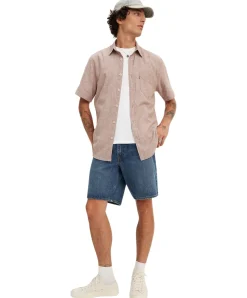 Levis Jeans Shorts 468 im blauen Baggy Style