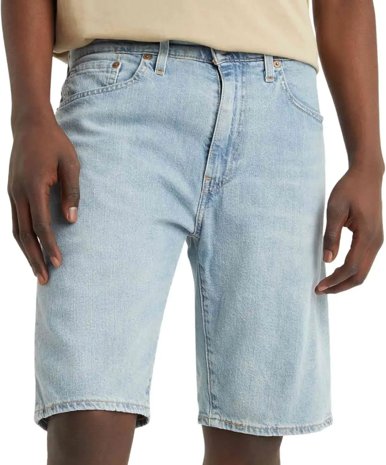 Levi's Jeans Shorts 405 Standard in hellblauer Waschung