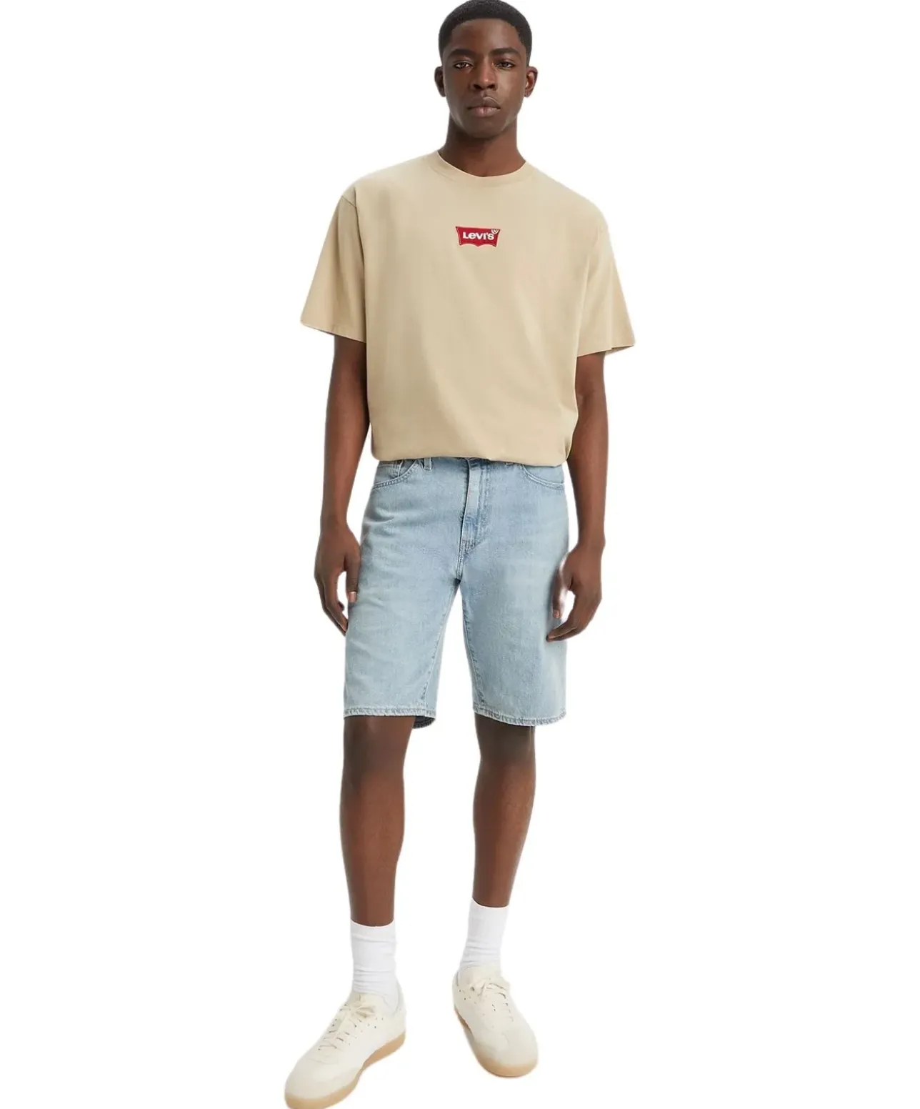 Levi's Jeans Shorts 405 Standard in hellblauer Waschung