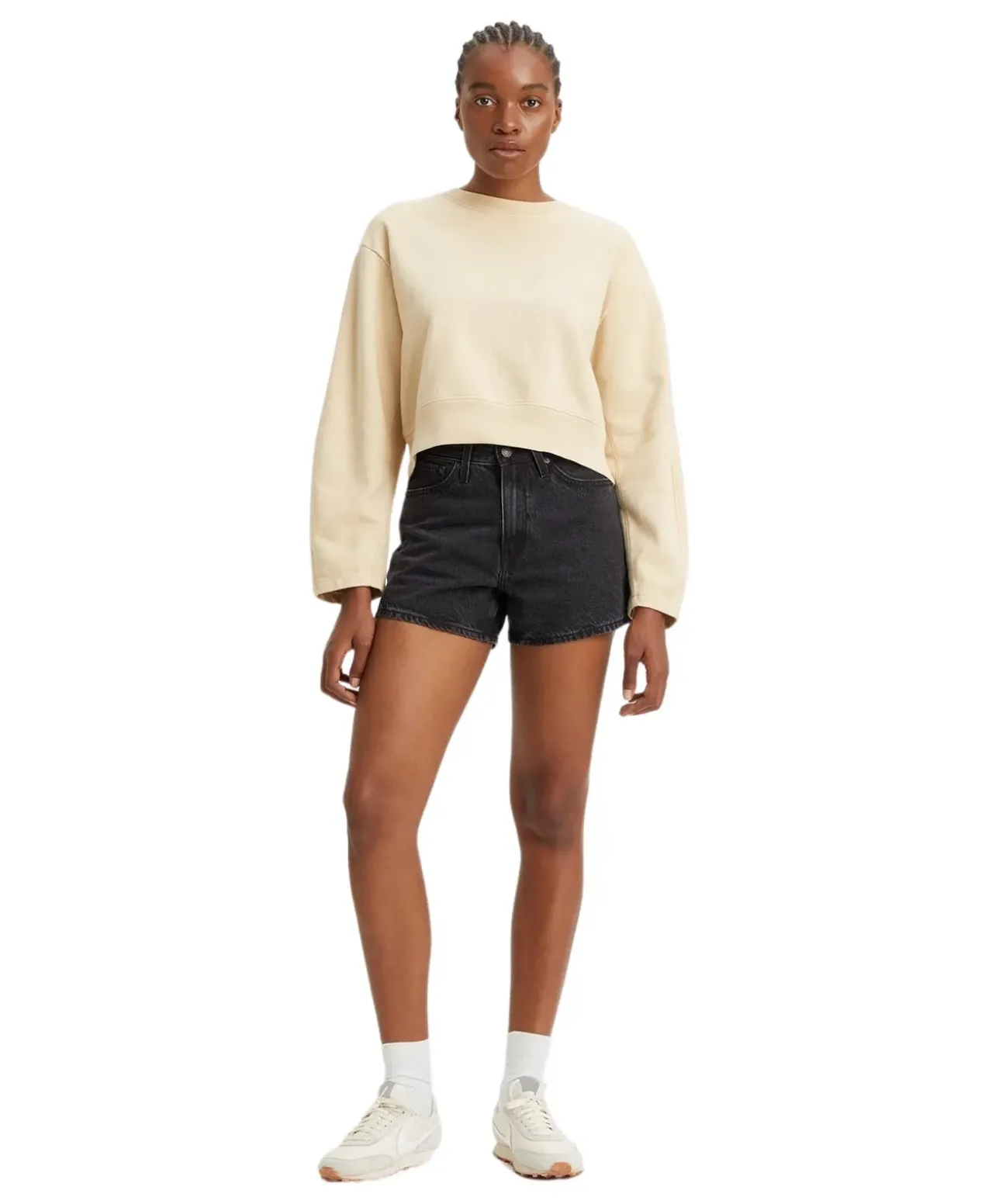 Levis Jeans Shorts 80'S Mom in Schwarz