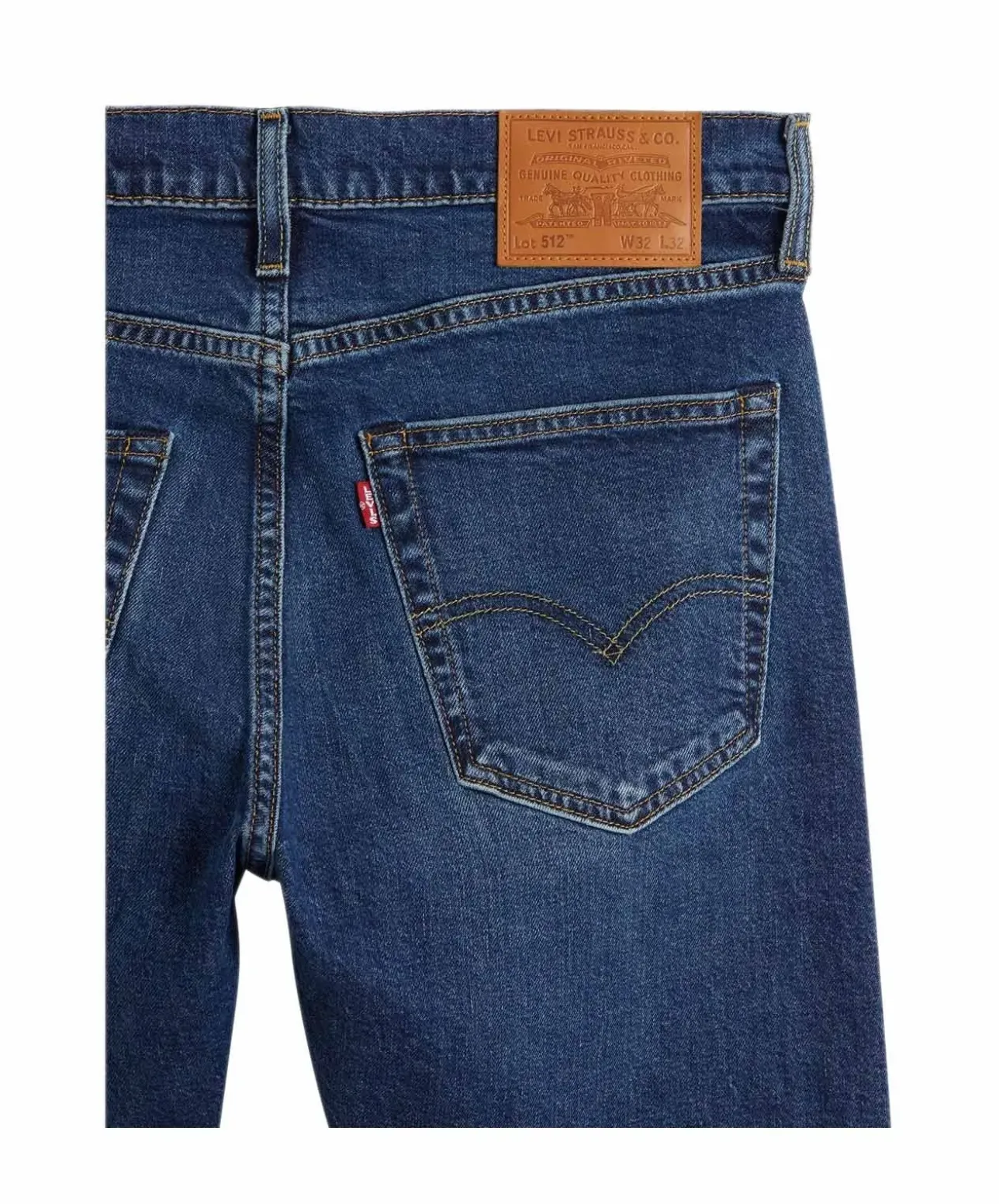 Levis Jeans Taperd 512 in mittelblauem Indigo