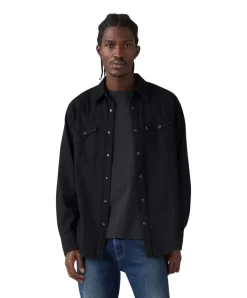 Levi's Jeanshemd Barstow Western in Schwarz