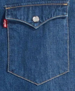 Levis Jeanshemd Barstow Western in Blau