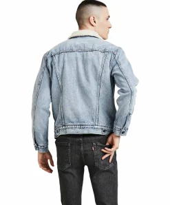 Levi's Jeansjacke mit Fell in hellblauem Stonebridge