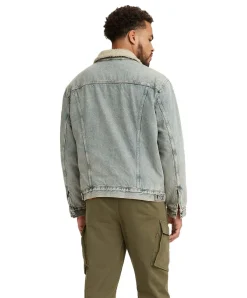 Levi's Jeansjacke mit Fell in hellblauem Stonebridge