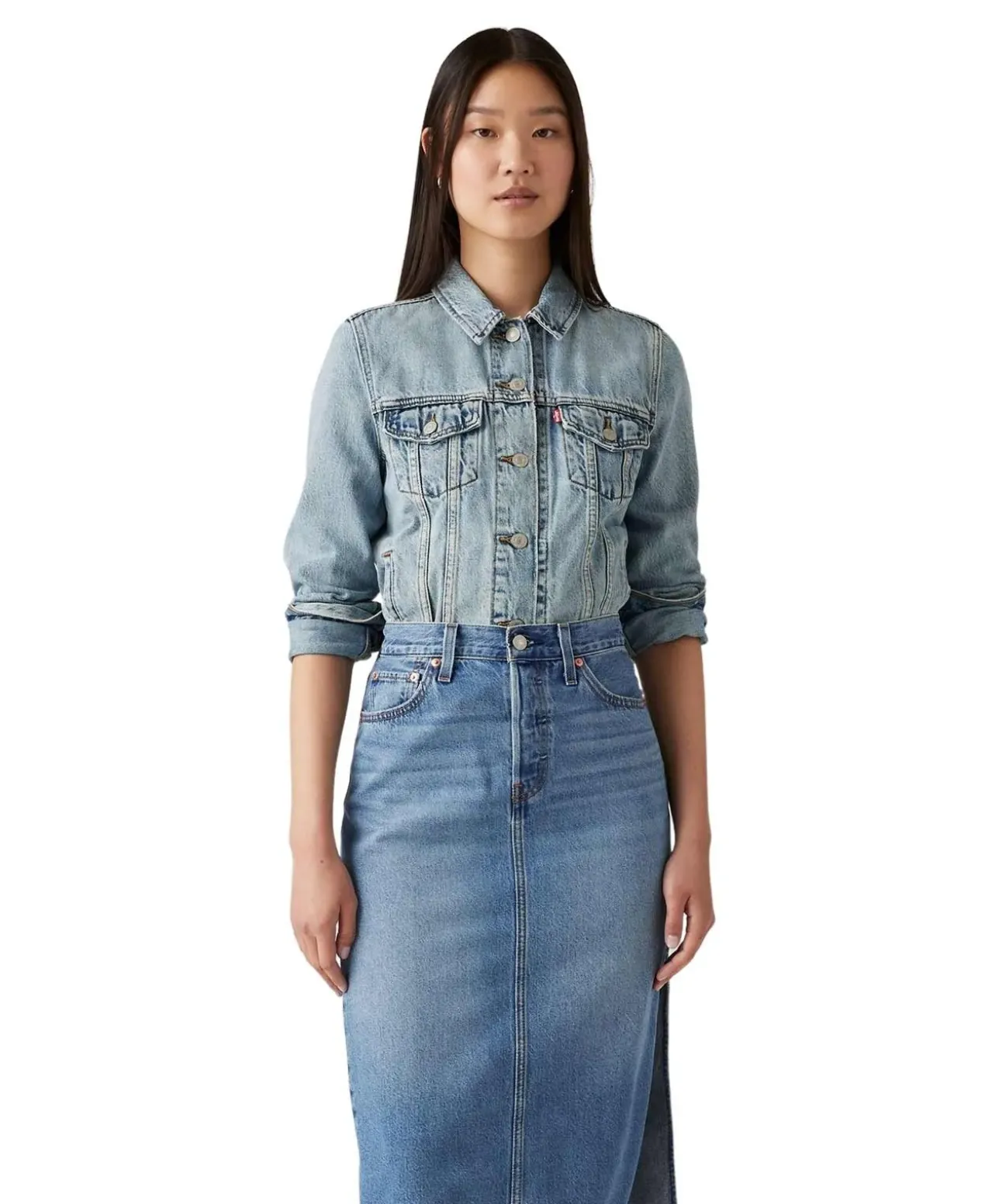 Levis Jeansjacke Original Trucker in All Mine-Waschung