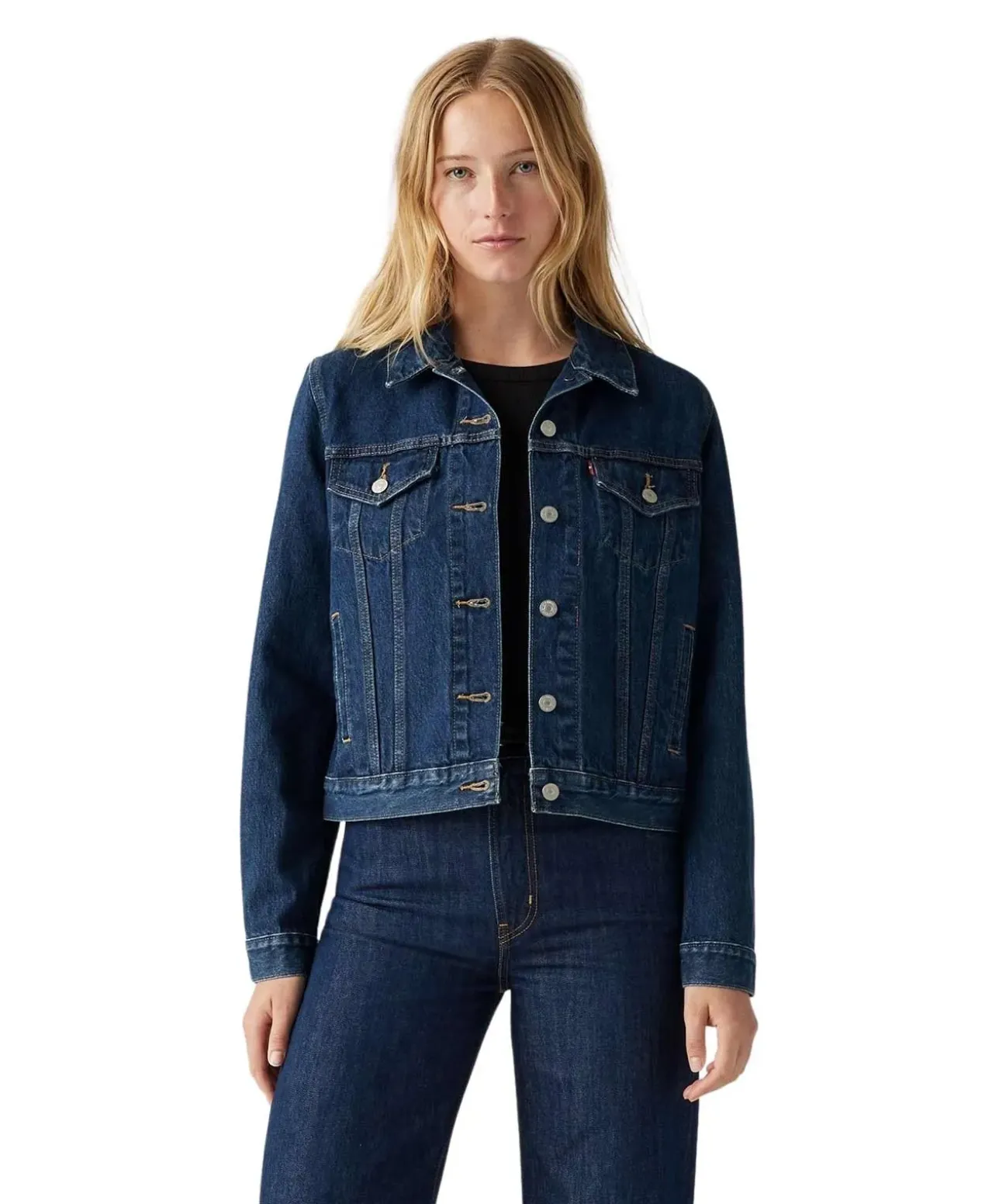 Levis Jeansjacke Original Trucker in Rinse-Waschung