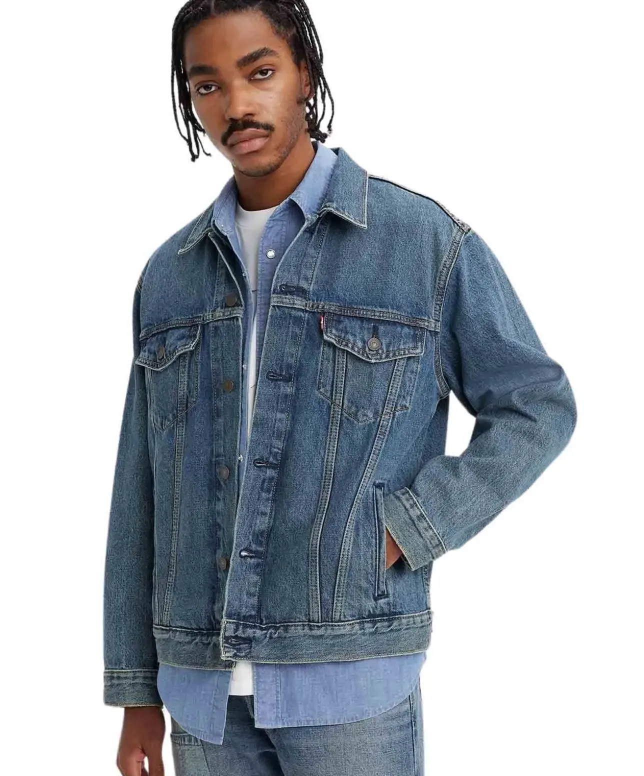 Levis Jeansjacke Trucker mit Relaxed Fit in Waterfalls