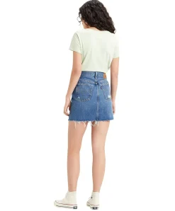 Levis Jeansrock High Waisted Deconstructed Skirt im Used Look