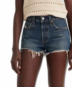 Levi's Jeans-Shorts 501 Original aus hellblauem Denim