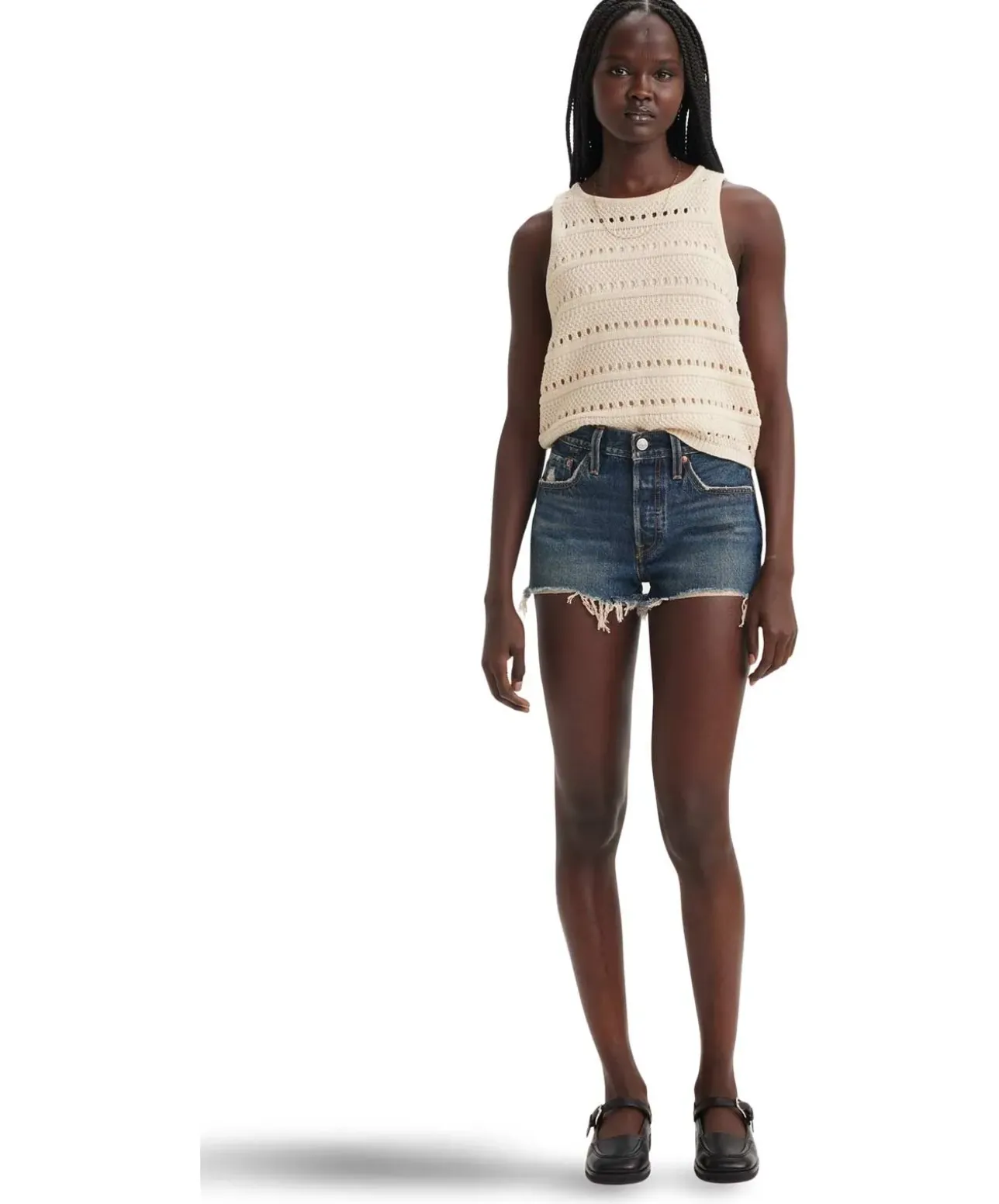 Levi's Jeans-Shorts 501 Original aus hellblauem Denim