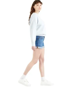 Levi's Jeans-Shorts Long 501 in Orinda Troy Scraped