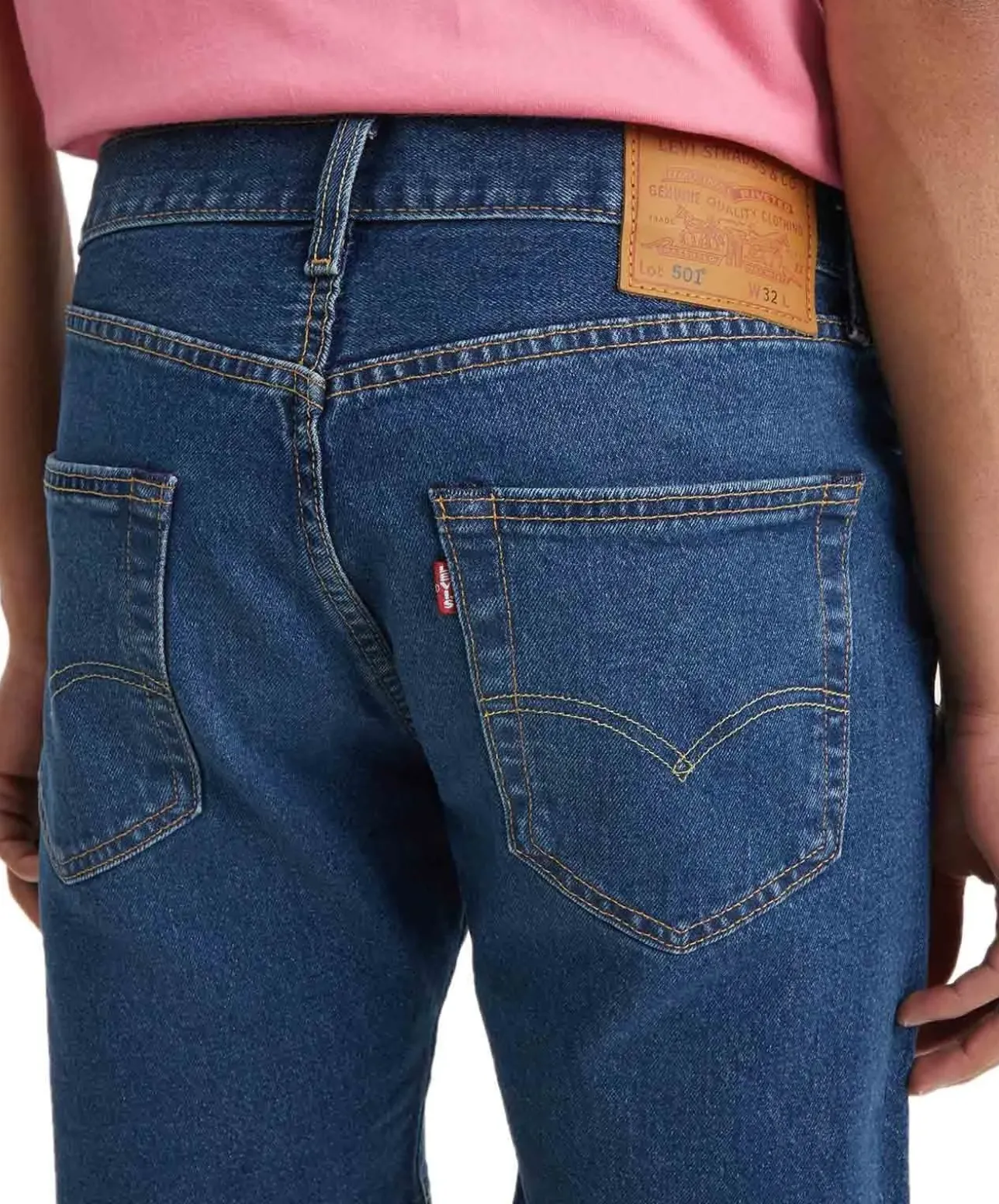 Levi's Jeans-Shorts Original 501 Hemmed in Mittelblau