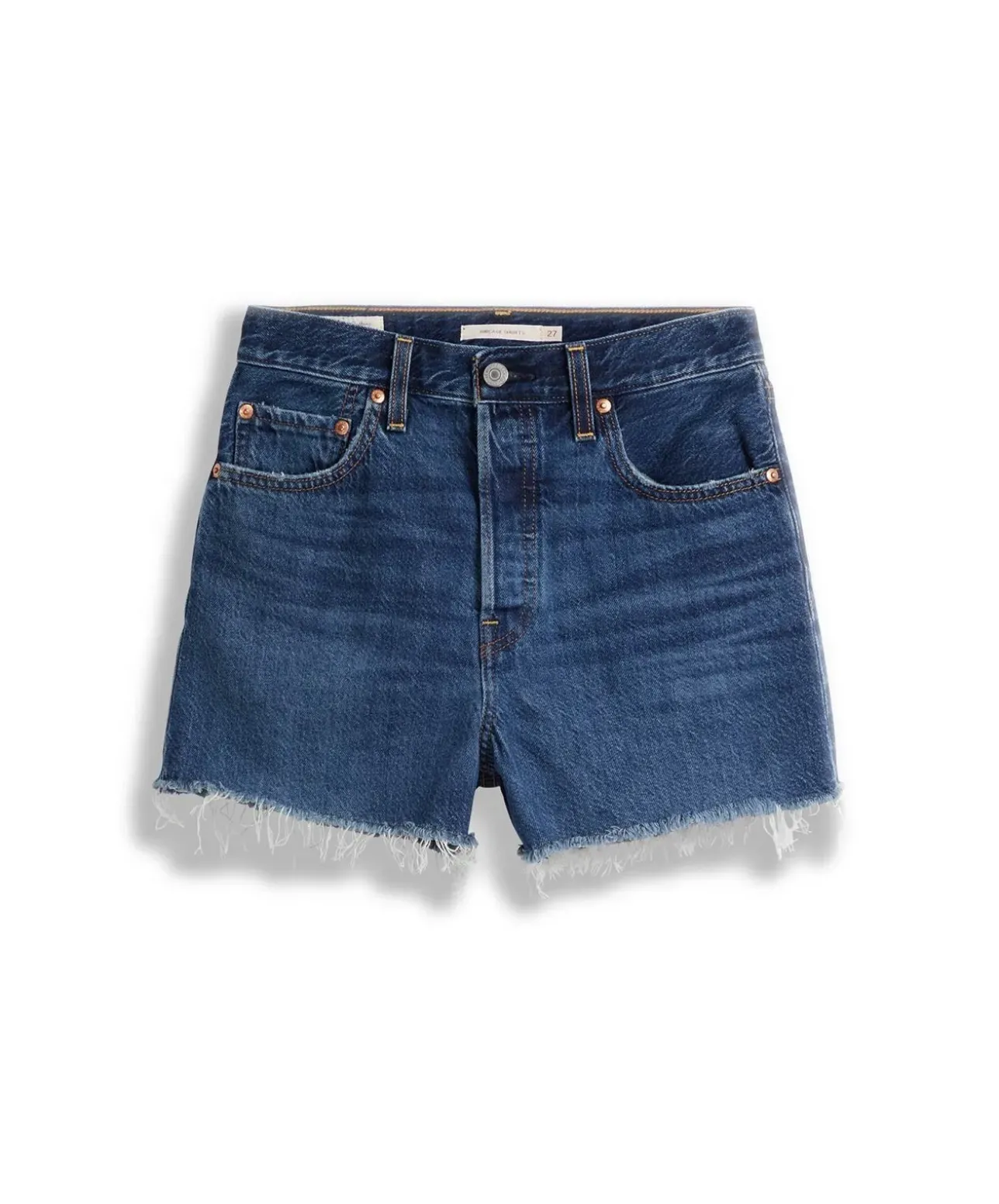 Levi's Jeans-Shorts Ribcage in Noe Five mit fransigem Saum