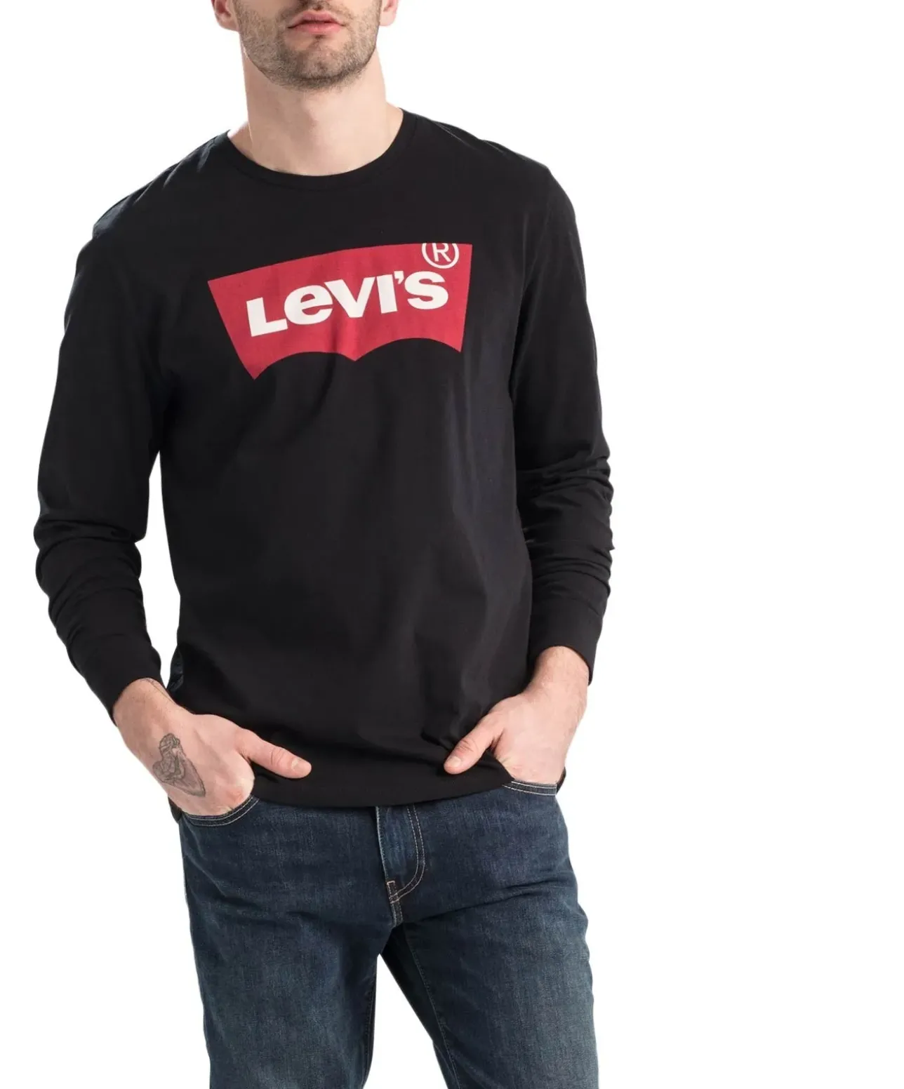 Levi’s Langarmshirt Housemark Tee mit Logodruck