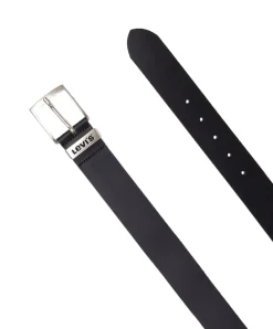 Levi's New Ashland - Schwarzer Gürtel aus Rindsleder