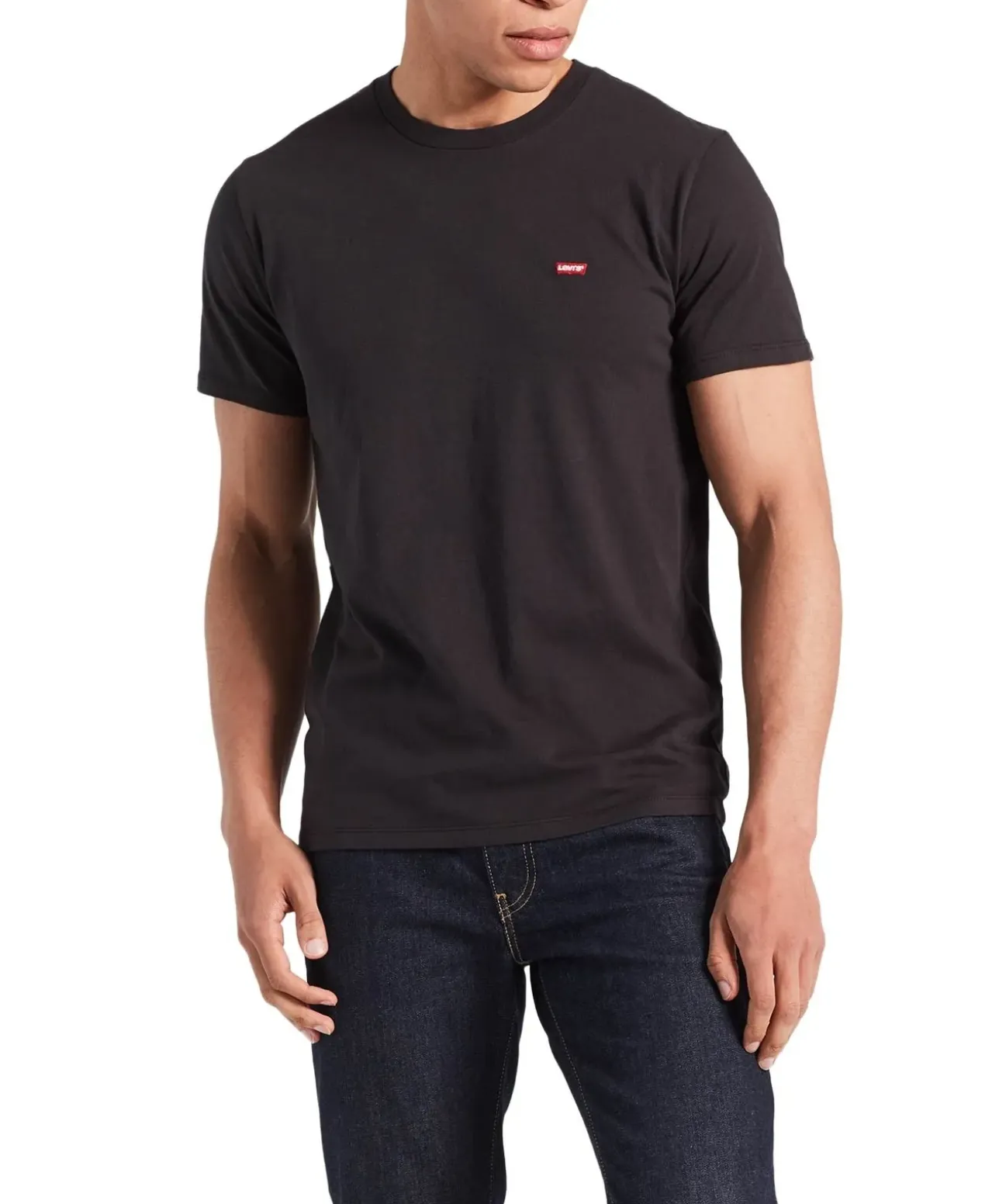 Levis Original Tee - Schwarzes T-Shirt aus Baumwolljersey