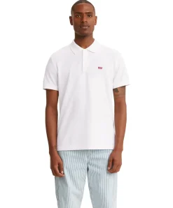 Levi's Poloshirt Housemark Polo mit Logo-Badge in Weiß