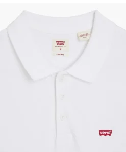 Levi's Poloshirt Housemark Polo mit Logo-Badge in Weiß