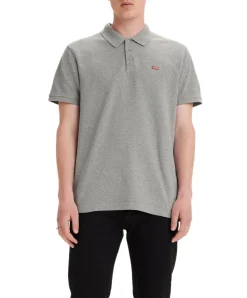 Levi's Poloshirt Housemark Polo mit dezentem Logo in Grau