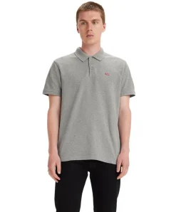Levi's Poloshirt Housemark Polo mit dezentem Logo in Grau