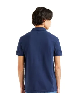 Levi's Poloshirt Housemark in blau mit dezentem Logo