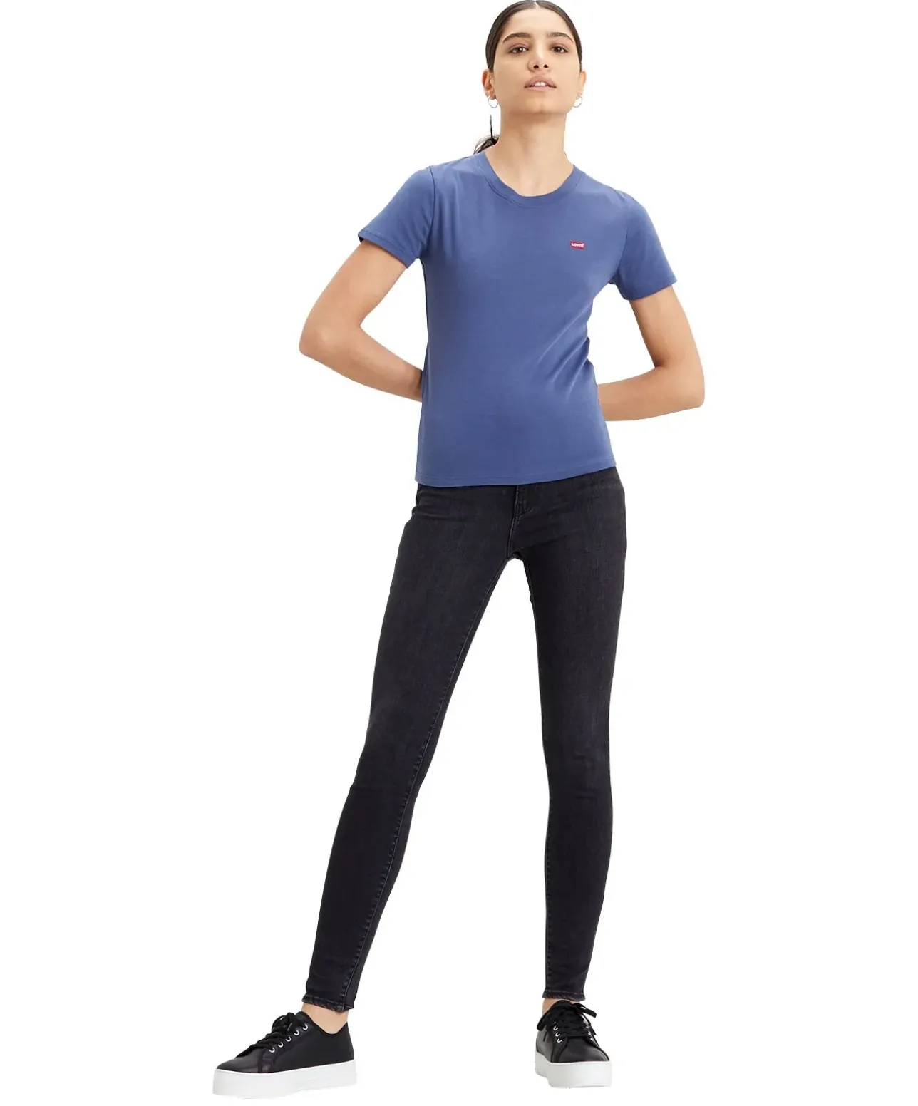 Levi's Skinny Jeans Mile High in schwarzem Ground