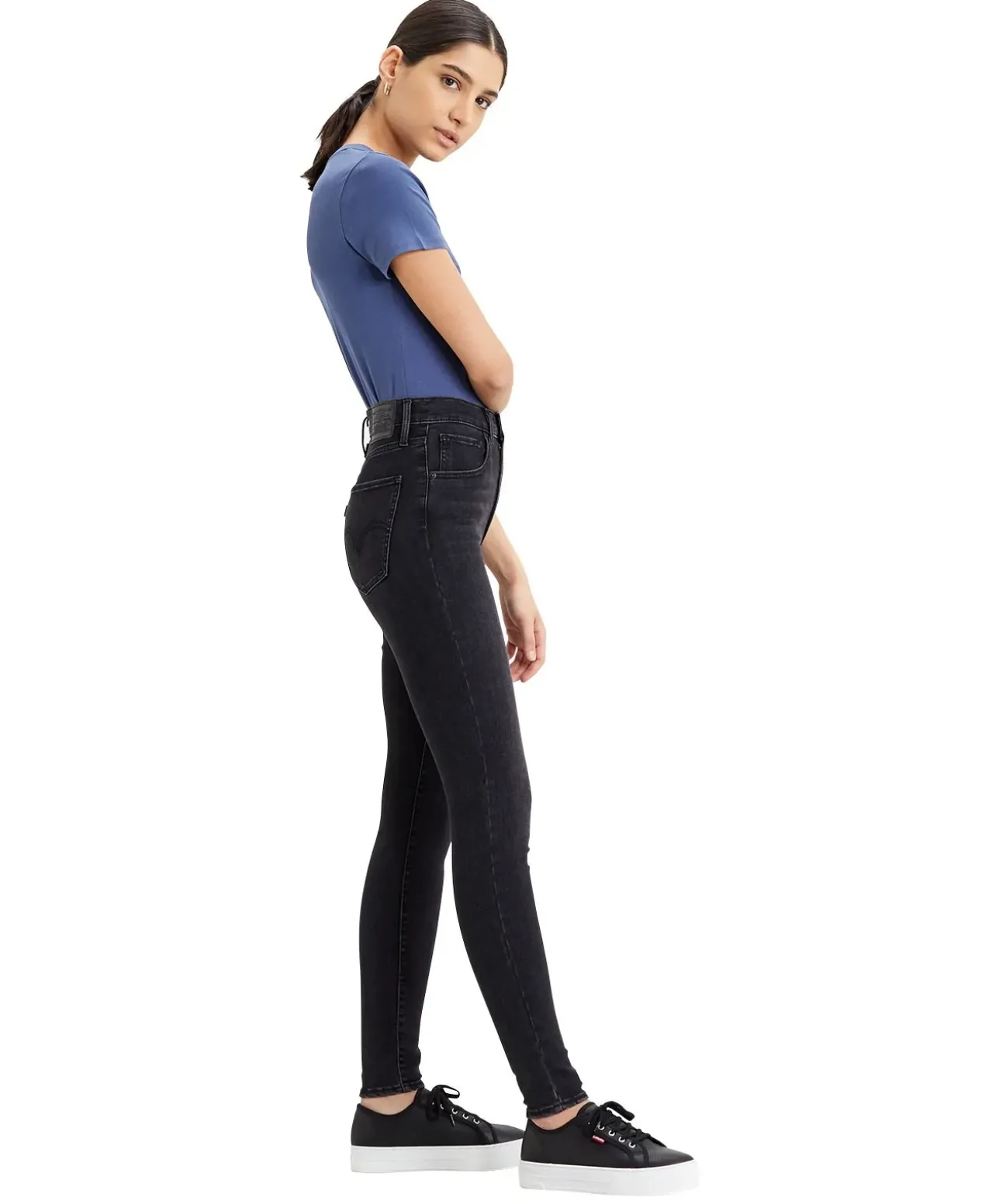 Levi's Skinny Jeans Mile High in schwarzem Ground