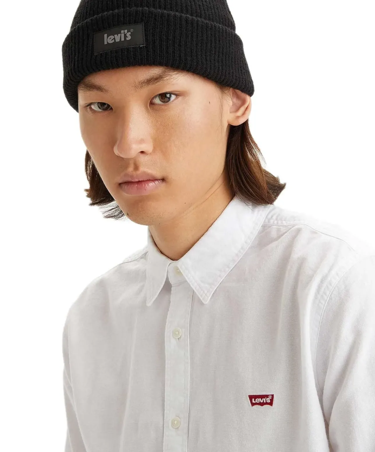 Levi's Slim fit Hemd Battery Housemark in Weiß